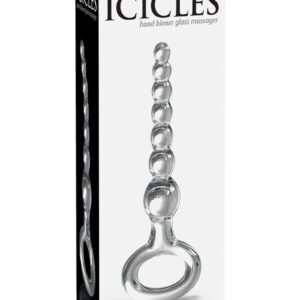 Icicles No 67 Beaded Glass Anal Bead - Clear