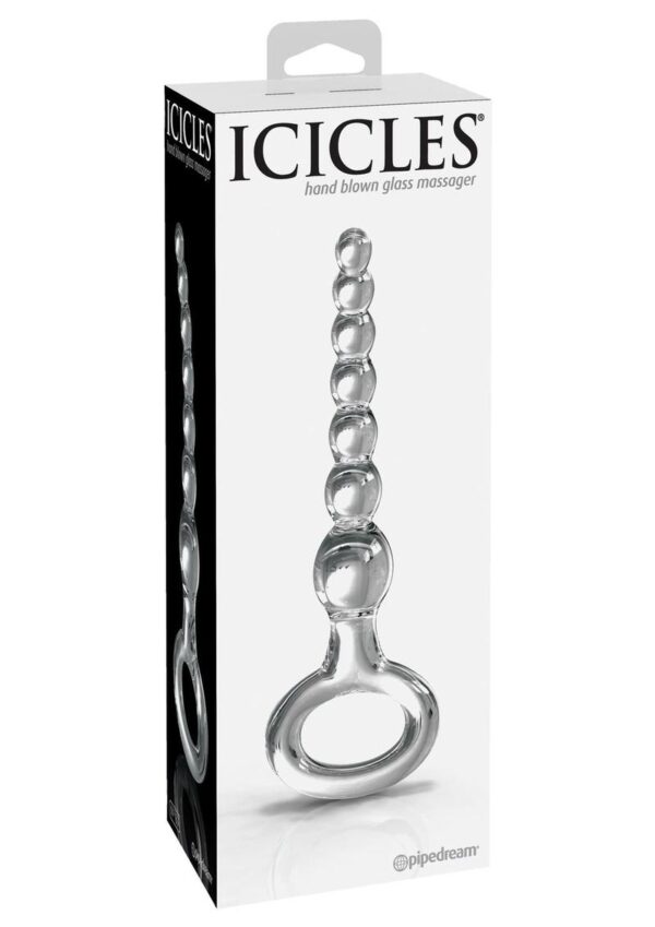 Icicles No 67 Beaded Glass Anal Bead - Clear