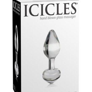 Icicles No 44 Glass Anal Plug - Clear