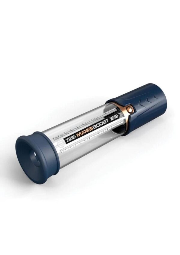 Pump Worx Max Boost Penis Pump - Blue/Clear - Image 3