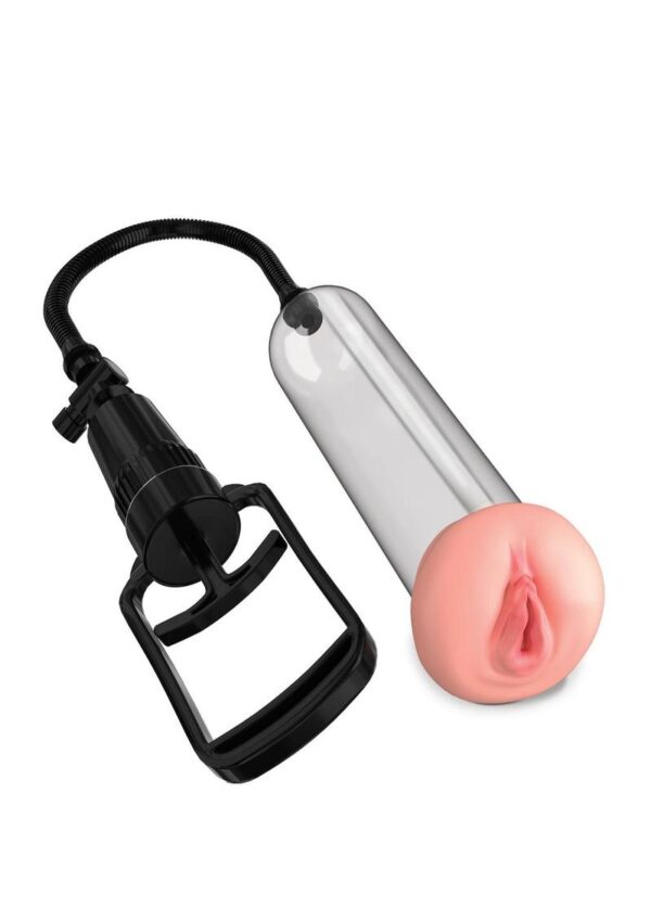 Pump Worx Beginner`s Pussy Pump Advanced Penis Enlargement System - Clear and Vanilla - Image 3