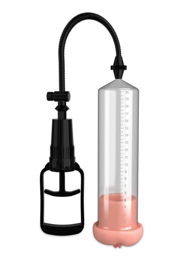 Pump Worx Fanta Flesh Pussy Penis Pump - Clear and Vanilla - Image 2
