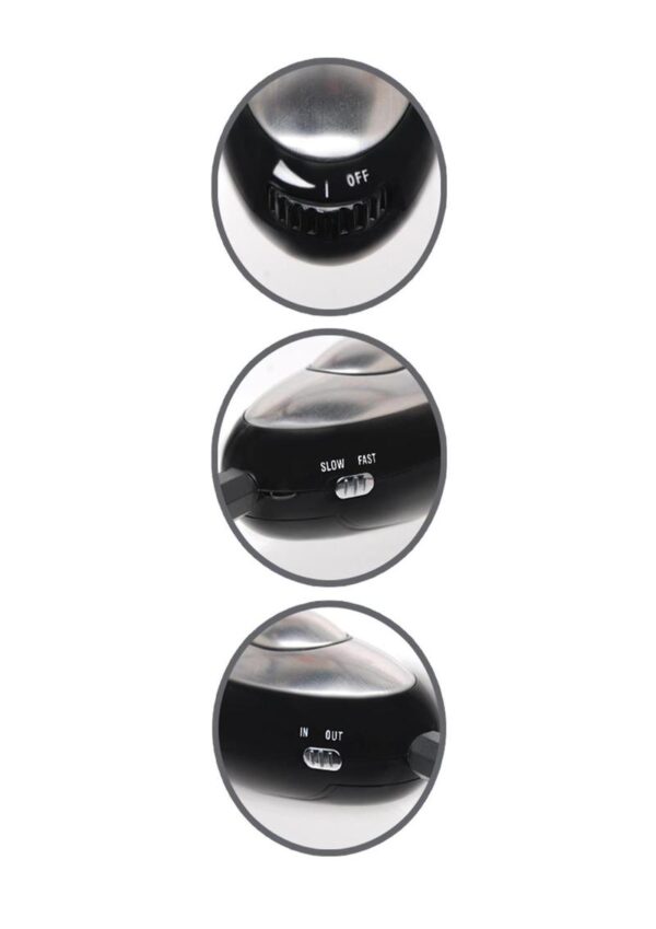 Fetish Fantasy Series Shock Therapy Nipple Clamps with Wired Remote Control - Black - Image 3