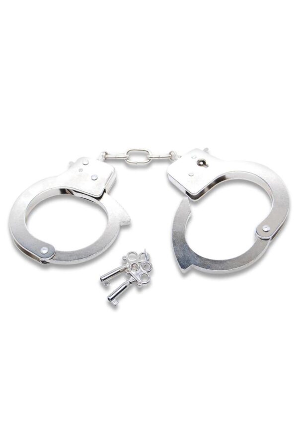 Fetish Fantasy Official Quick Release Handcuffs Silver - Image 2