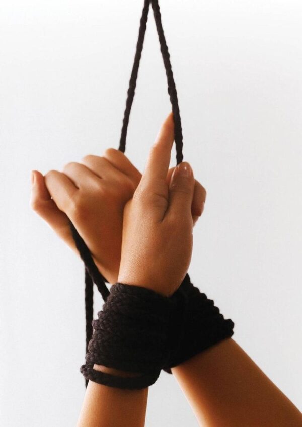 Fetish Fantasy Series Bondage Rope 200 Feet - Black - Image 3