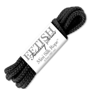 Fetish Fantasy Mini Silk Rope 6ft - Black