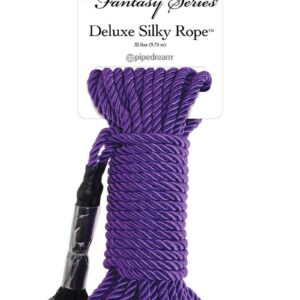 Fetish Fantasy Series Deluxe Silky Rope 32ft - Purple