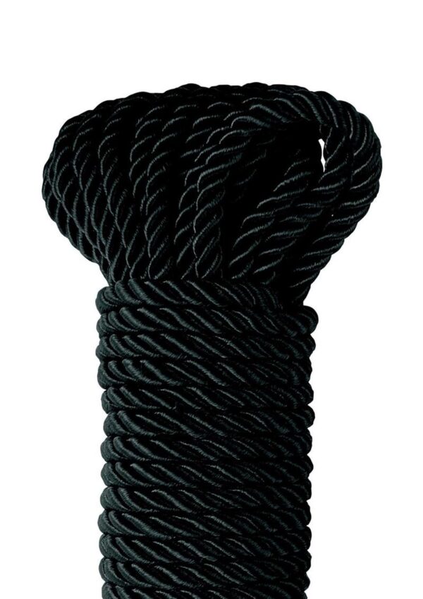 Fetish Fantasy Series Deluxe Silky Rope 32ft - Black - Image 3