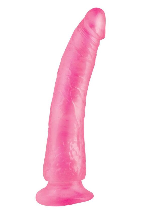 Basix Dong Slim 7 with Suction Cup 7in - Pink - Image 2