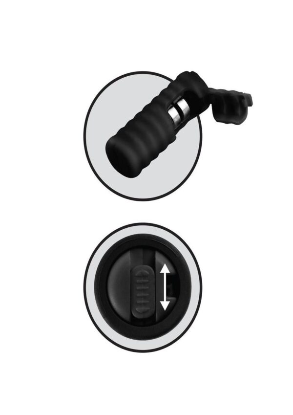 Fetish Fantasy Series Limited Edition Vibrating Silicone Nipple Lassos Black - Image 3