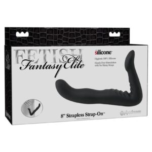 Fetish Fantasy Elite Strapless Strap-On Silicone 8in - Black