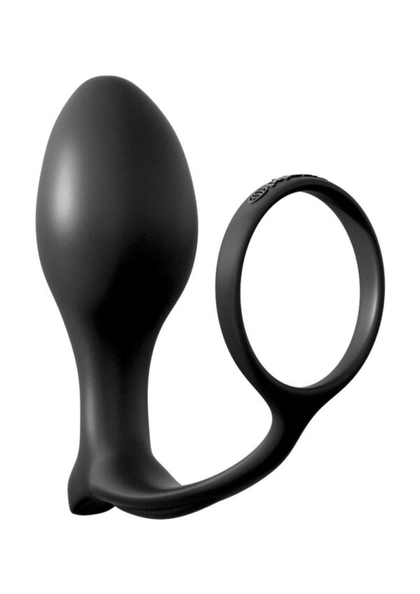 Anal Fantasy Collection Ass-Gasm Cockring Beginners Silicone Plug Slim 4in - Image 3