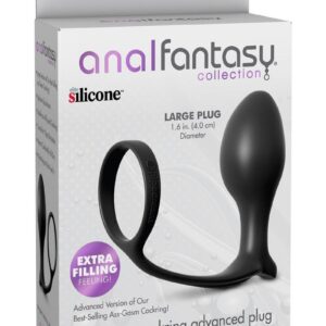 Anal Fantasy Collection Ass-Gasm Cockring Beginners Silicone Plug Slim 4in
