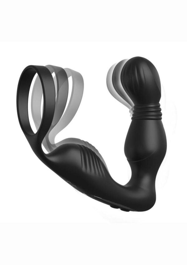 Anal Fantasy Elite Ass-Gasm Pro Rechargeable Silicone P-Spot Milker - Black - Image 3