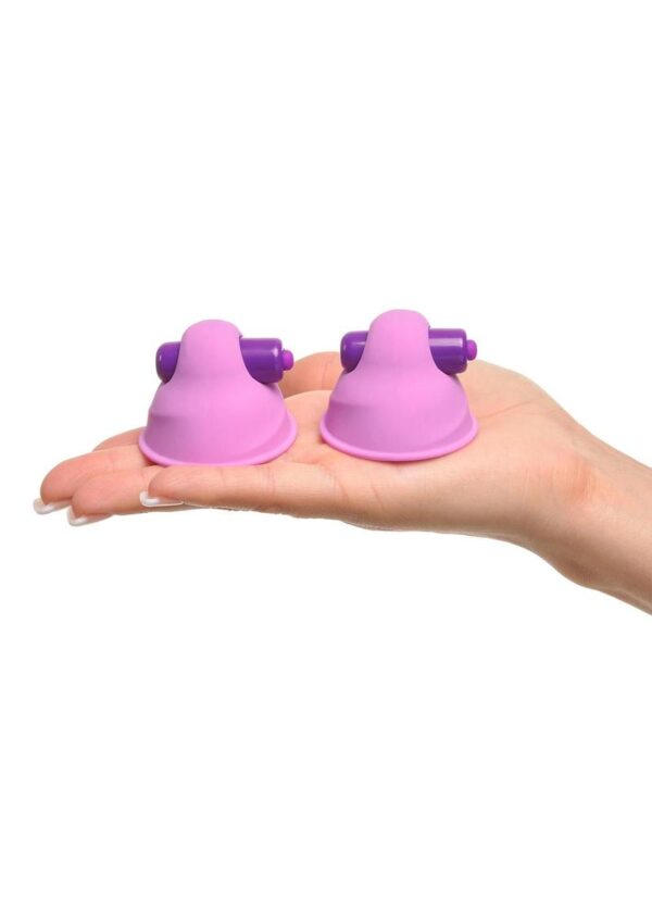Fantasy For Her Silicone Vibrating Nipple Suck Hers Waterproof 2in - Purple - Image 2