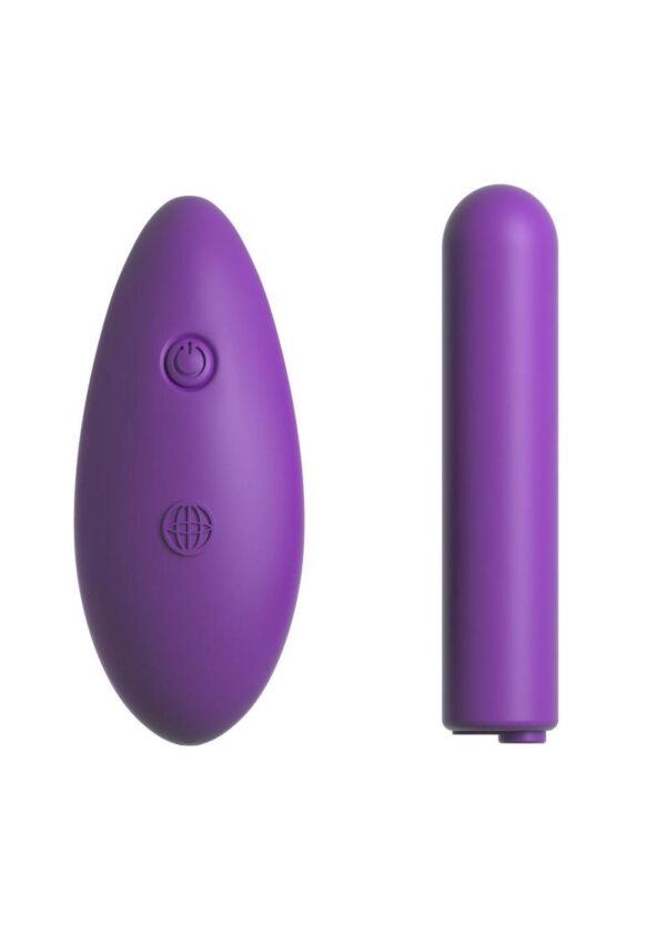Fantasy Fore Her Thrill Her Crotchless Panty Vibe with Remote Control - Purple - Image 3