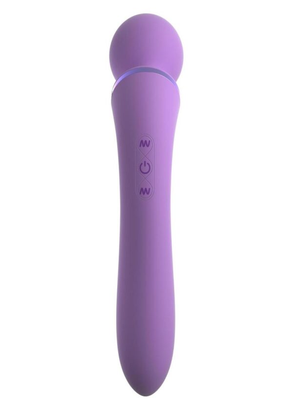 Fantasy For Her Duo Wand Massage-Her Silicone Rechargeable Waterproof - Purple - Image 2