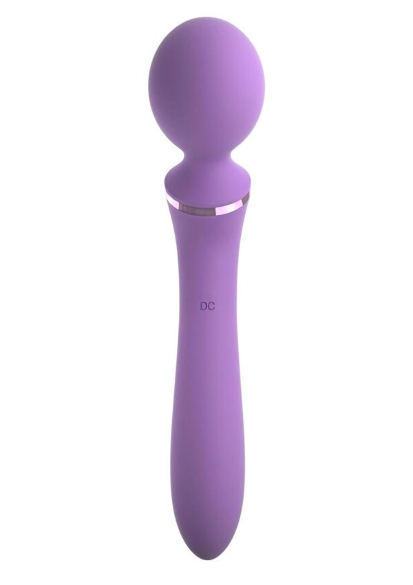 Fantasy For Her Duo Wand Massage-Her Silicone Rechargeable Waterproof - Purple - Image 3