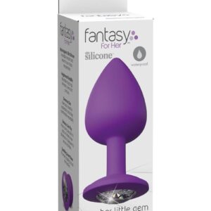Fantasy For Her Her Little Gem Large Plug Anal Play Silicone Waterproof Purple