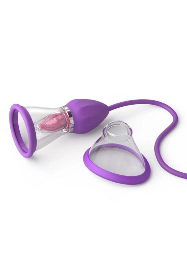 Fantasy for Her Ultimate Pleasure Max Rechargeable Silicone Vibrator with Clitoral Stimulator - Purple - Image 3