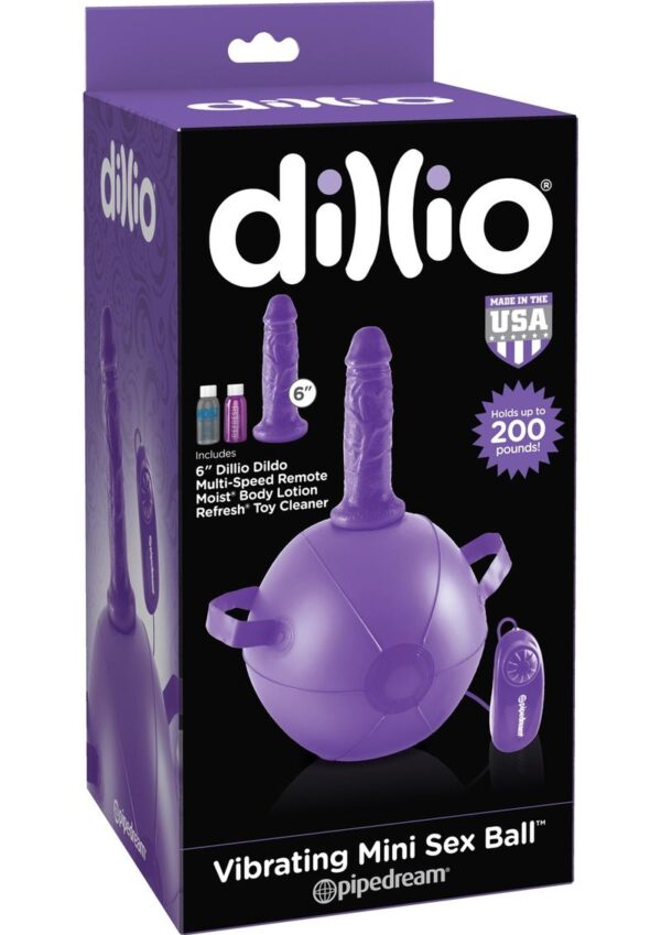 Dillio Vibrating Mini Sex Ball Kit Purple