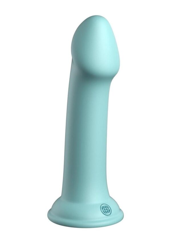 Dillio Platinum Big Hero Silicone Dildo 6in - Teal - Image 2