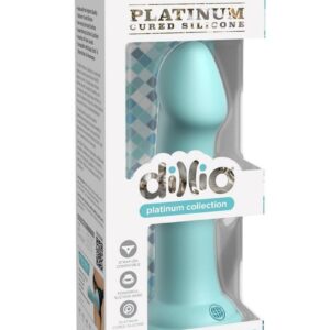 Dillio Platinum Big Hero Silicone Dildo 6in - Teal
