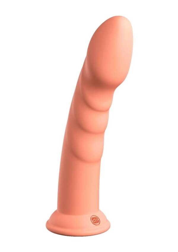 Dillio Platinum Super Eight Silicone Dildo 8in - Orange - Image 2