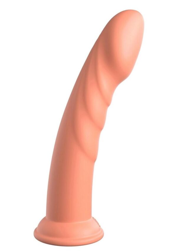 Dillio Platinum Super Eight Silicone Dildo 8in - Orange - Image 3