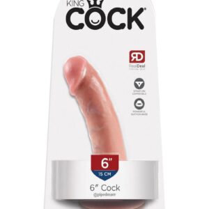King Cock Dildo 6in - Vanilla