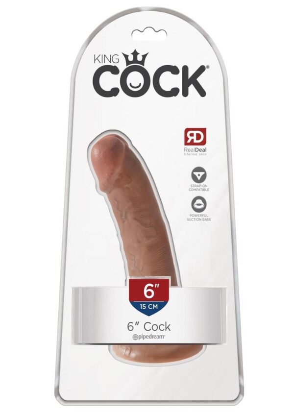 King Cock Dildo 6in - Caramel