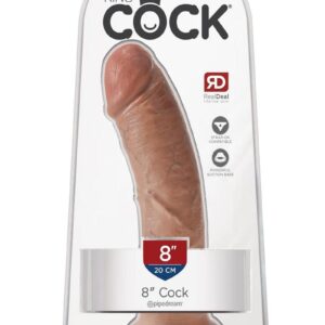 King Cock Dildo 8in - Caramel