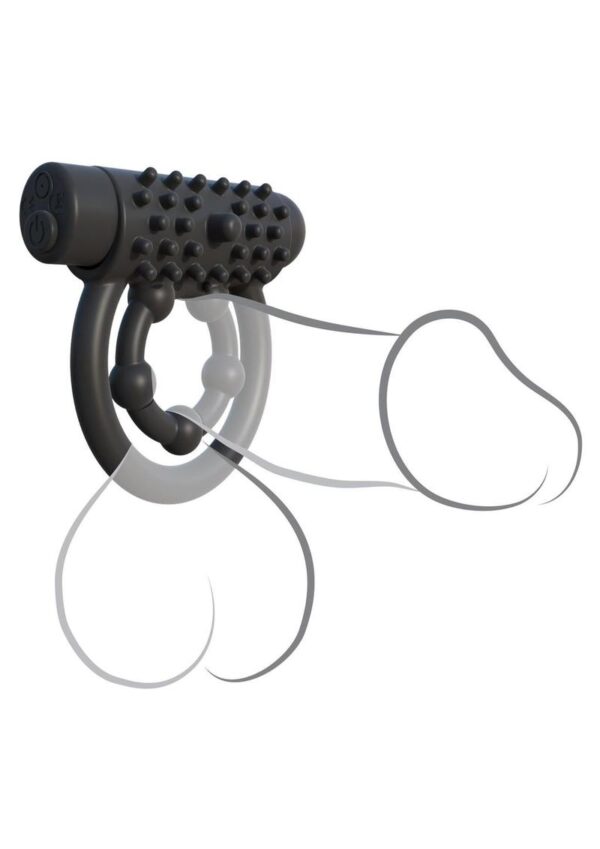Fantasy C-Ringz Silicone Rechargeable Performance Pro Cock Ring with Remote Control - Black - Image 2