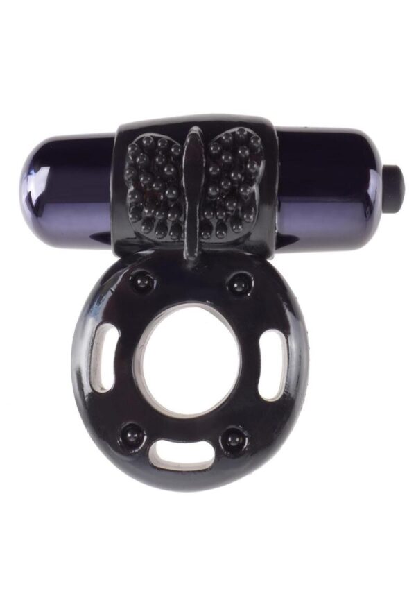 Fantasy C-Ringz Vibrating Super Cock Ring with Bullet - Black - Image 2