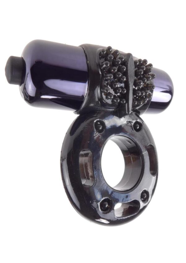 Fantasy C-Ringz Vibrating Super Cock Ring with Bullet - Black - Image 3