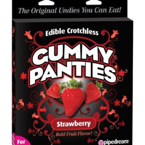 Edible Crotchless Gummy Panties - Strawberry