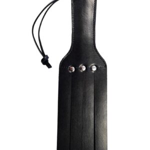 Rouge 4 Strap Leather Paddle - Black