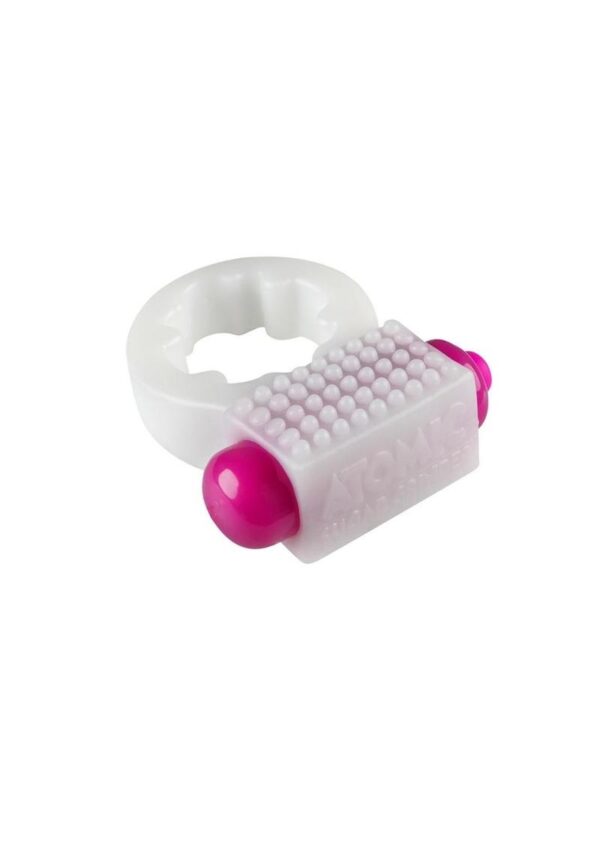 Rock Candy Sugar Grinder Vibrating Cock Ring - White - Image 3