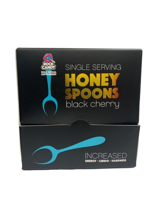 Rock Candy Honey Spoons Male Sexual Supplement Black Cherry (24 Packs per Display) - Image 2