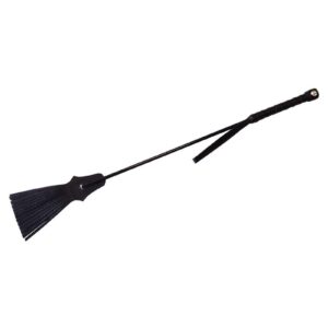 Rouge Fifty Times Hotter Tassel Riding Crop - Black