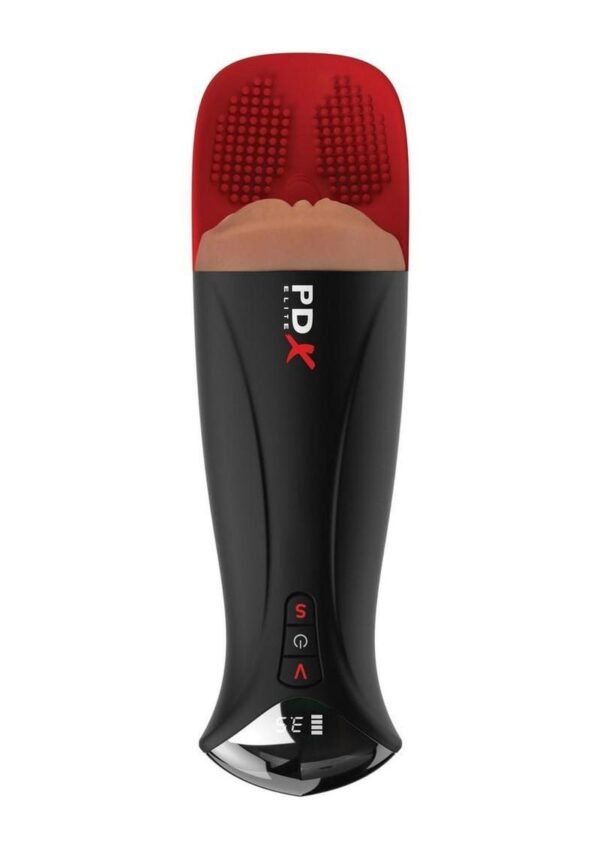 PDX Elite Fuck-O-Matic Pro XL Rechargeable Masturbator - Caramel - Image 2
