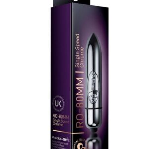 RO 80mm Single Speed Bullet Vibrator - Chrome