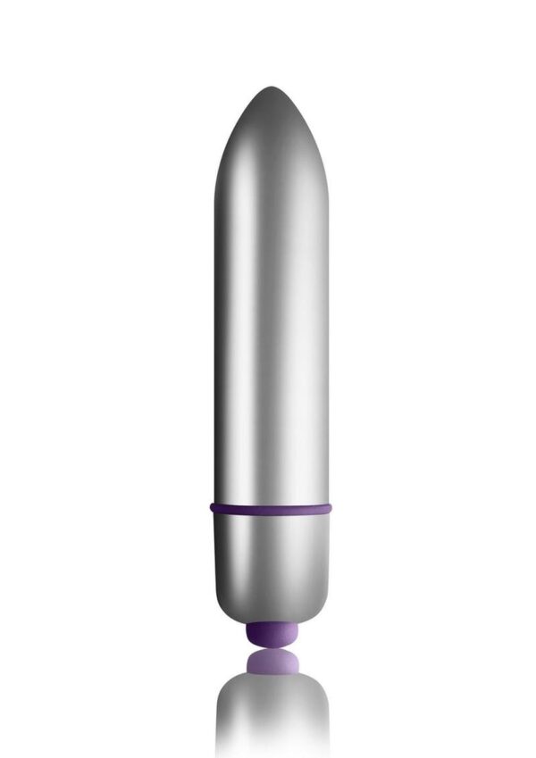 Petite Sensations Silicone Vibrating Butt Plug - Purple - Image 3