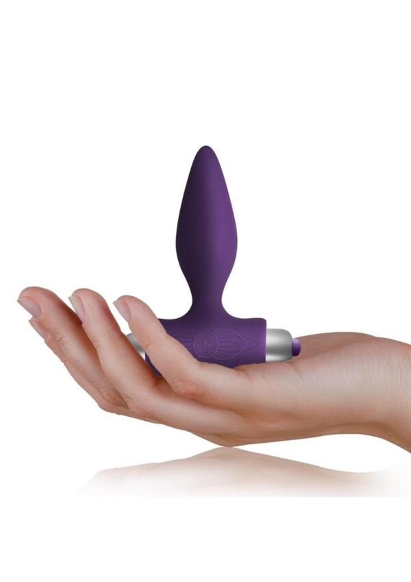 Petite Sensations Silicone Vibrating Butt Plug - Purple - Image 4