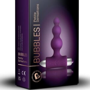 Petite Sensations Bubbles Silicone Vibrating Butt Plug - Purple