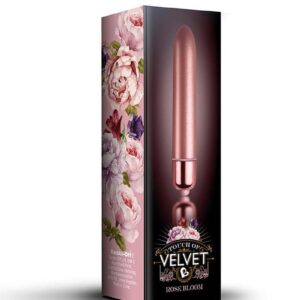 Touch Of Velvet Bullet Vibrator - Rose Bloom