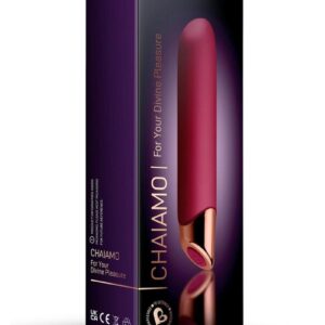 Chaiamo Rechargeable Silicone Vibrator - Burgundy