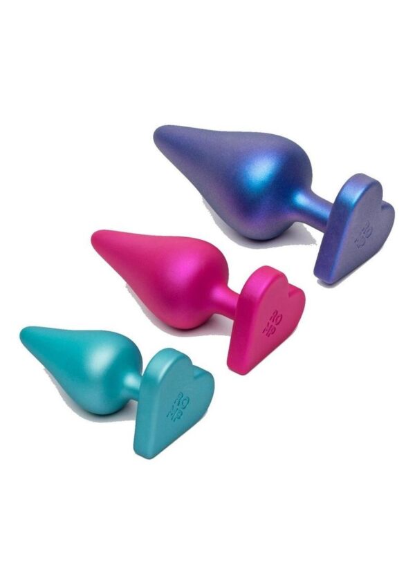 Romp Luster Silicone Anal Plug - Purple/Pink - Image 3