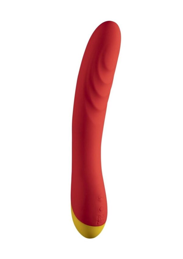 Romp Hype Rechargeable Silicone Vibrator - Orange - Image 2