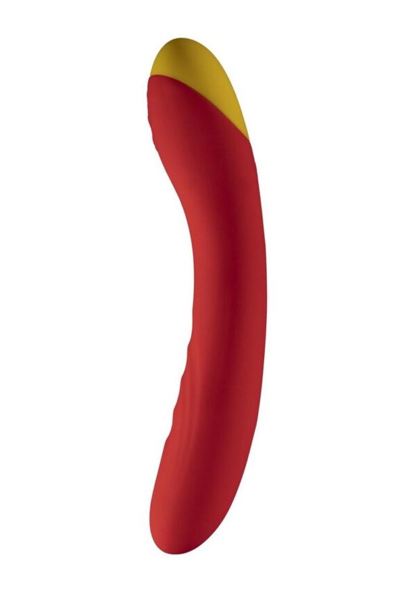 Romp Hype Rechargeable Silicone Vibrator - Orange - Image 3